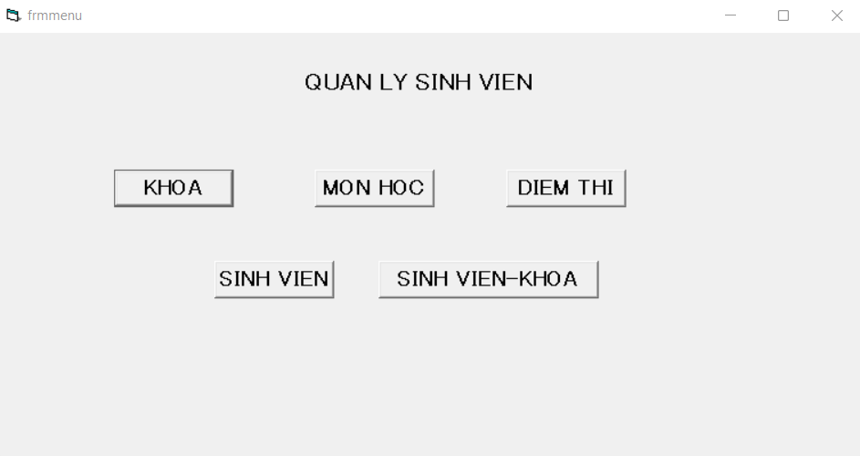 Quản lý sinh viên,code phần mềm,code Visual Basic 6.0